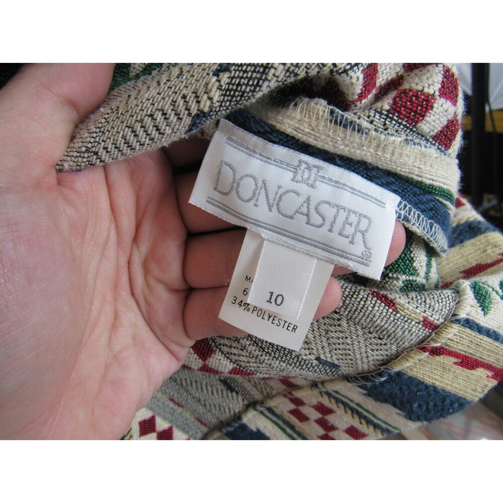 Doncaster Size 10 Multi Color Mixed Print Tapestr… - image 7